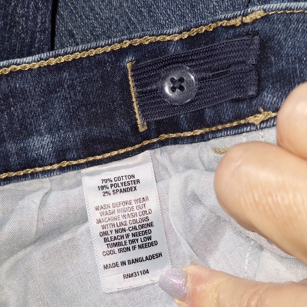 Y2K Denim Jeans Minimalist Denim True Craft 16 Tapered Jeans Dark Wash Blue - Picture 6 of 14